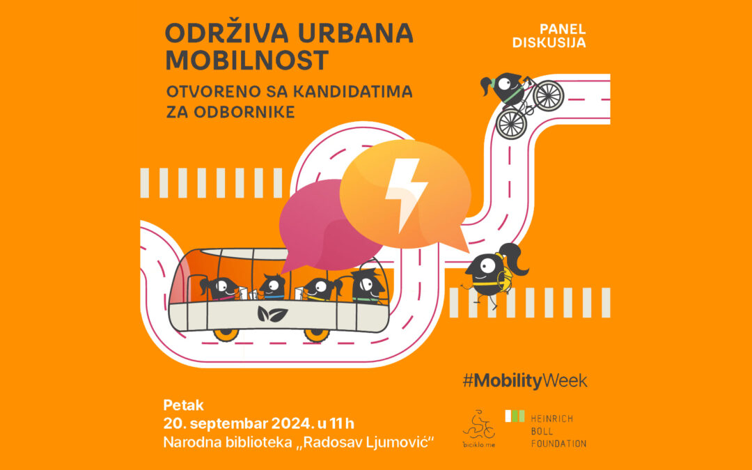 Panel diskusija o održivoj urbanoj mobilnosti sa kandidatima za podgoričke odbornike