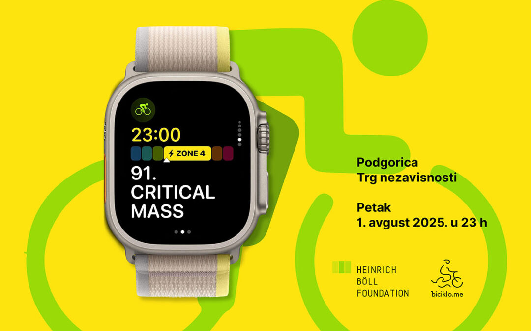 Ponoćna vožnja kroz Podgoricu – 91. Critical Mass