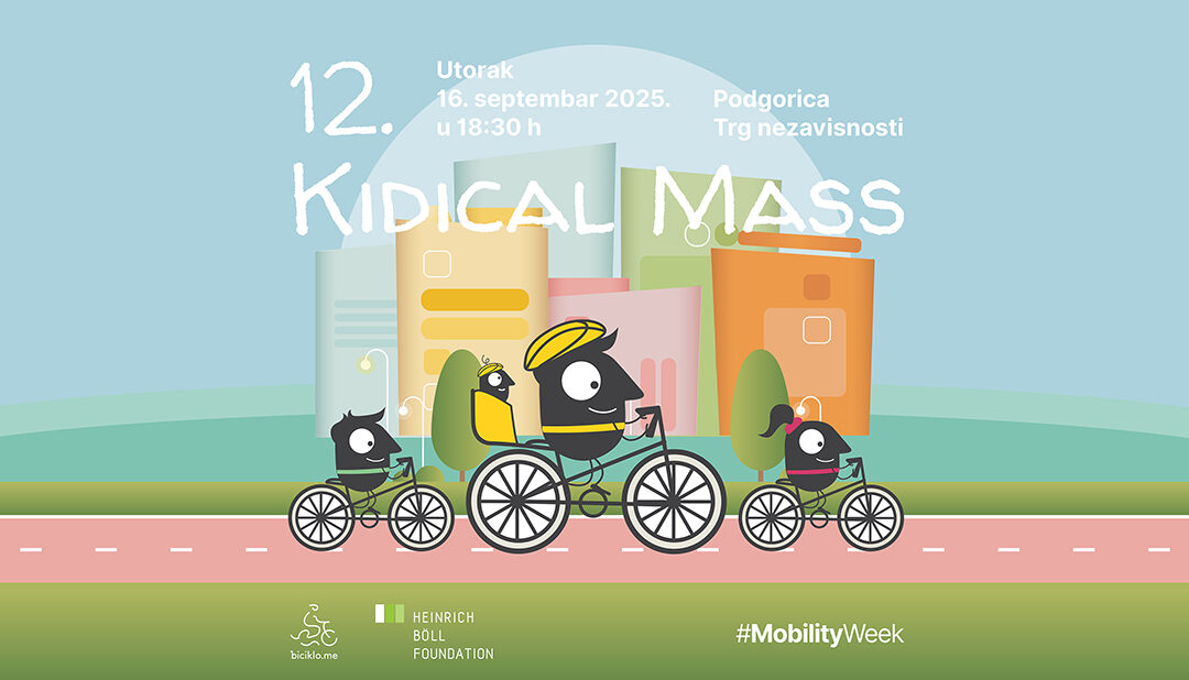 12. Kidical Mass otvara Evropsku nedjelju mobilnosti 2025 u Podgorici