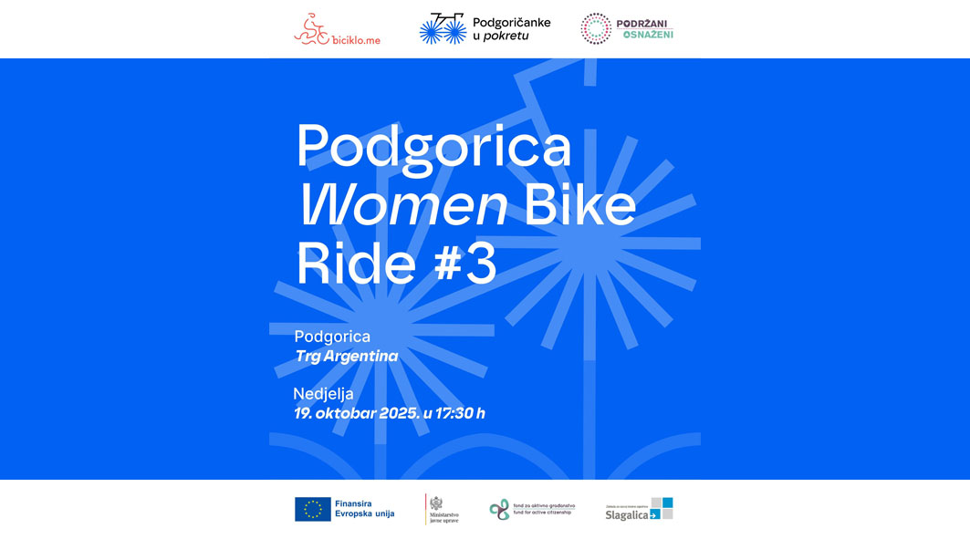 Podgoričanke u pokretu: Biciklom za ravnopravnost i održivu mobilnost