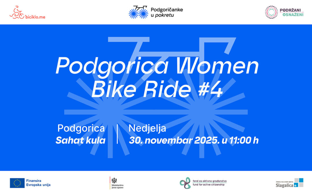 Podgoričanke u pokretu: Nova ženska biciklistička vožnja do Nijagare na Cijevni