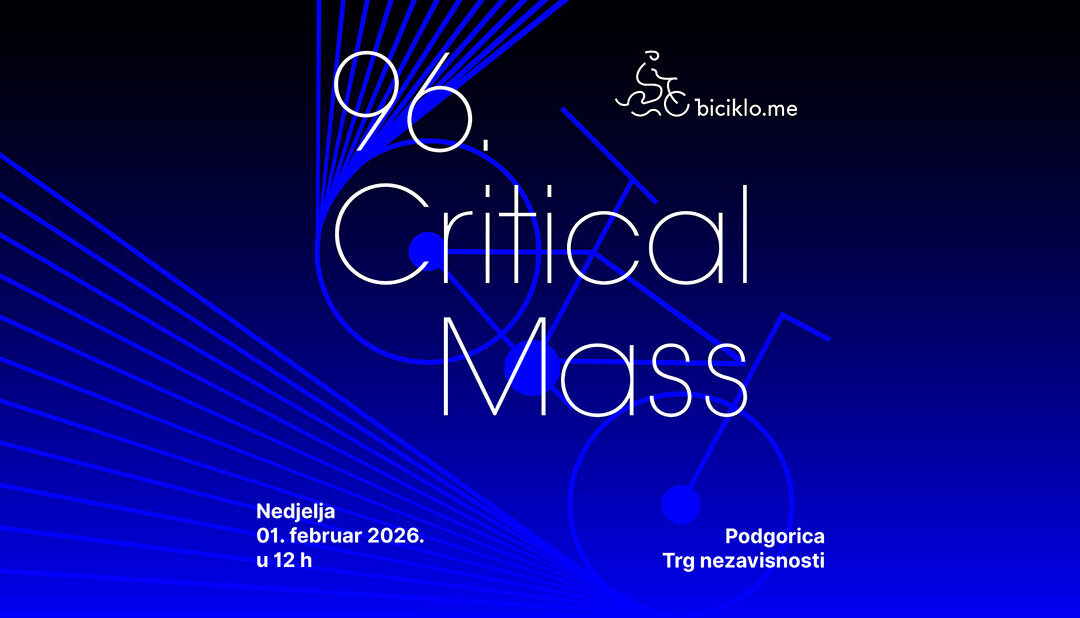 Critical Mass 96: zimska vožnja podgoričkim ulicama