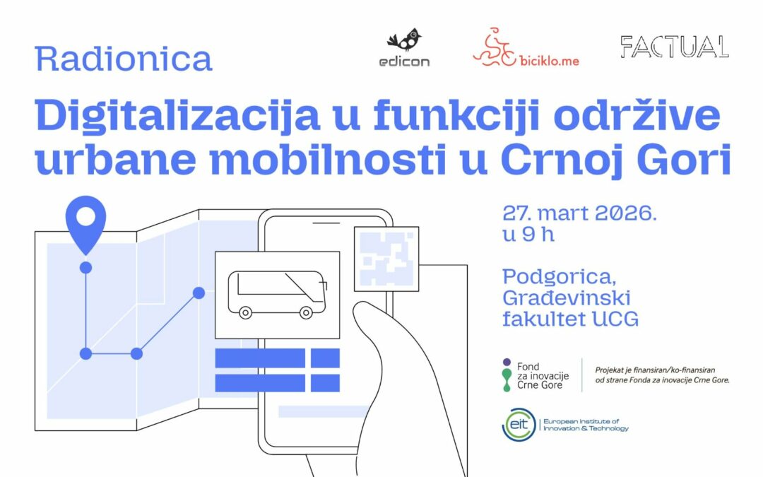 Digitalna rješenja za urbanu mobilnost: Završna radionica projekta u Podgorici