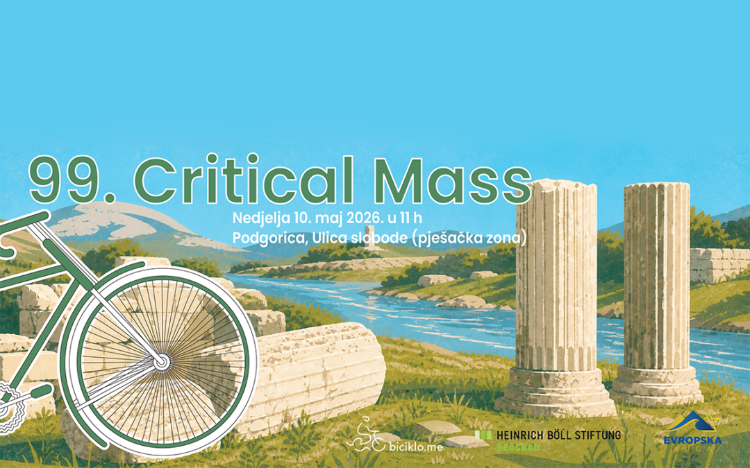 99. Critical Mass vožnja do rijeke Zete povodom Dana Evrope