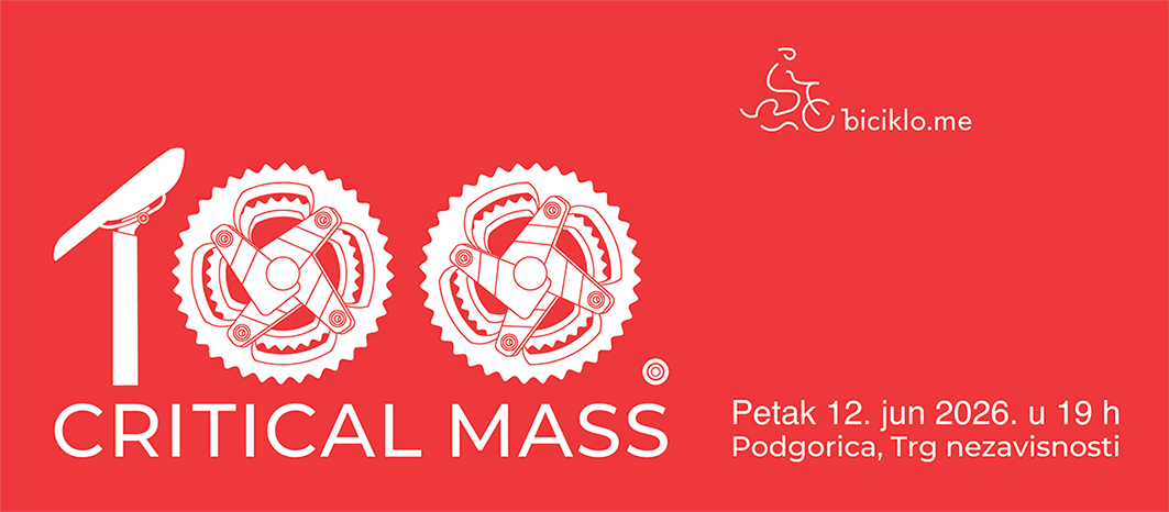 Critical Mass u Podgorici – jubilarna 100. vožnja